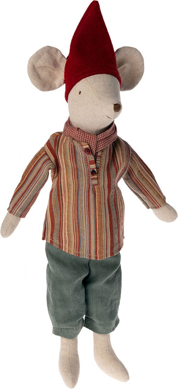 Maileg Maus Weihnachten Junge Höhe 37 cm grün, rot, beige''