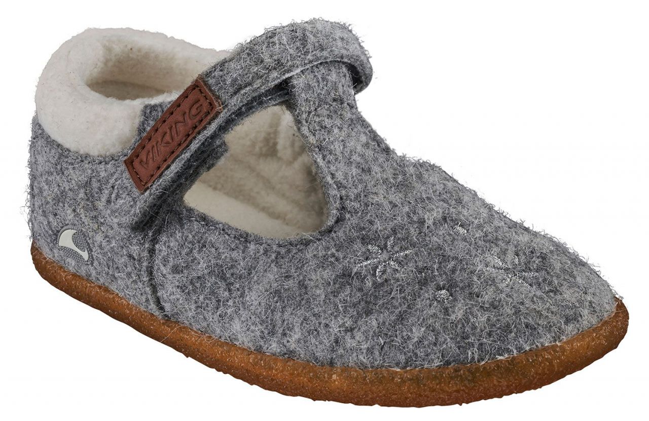 Viking Footwear Mädchen Kinder Hausschuh mit Klettverschluss &...