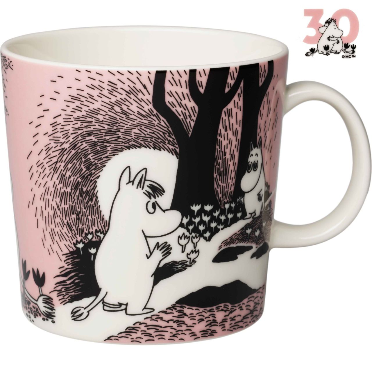Moomin by Arabia Mumins 30 Jahre Liebe Tasse / Becher 0,4 l rosa,...