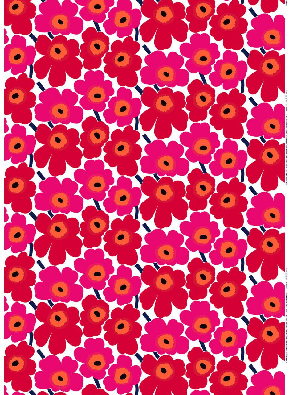 Marimekko Unikko Pieni Stoff 1x1,4 m''