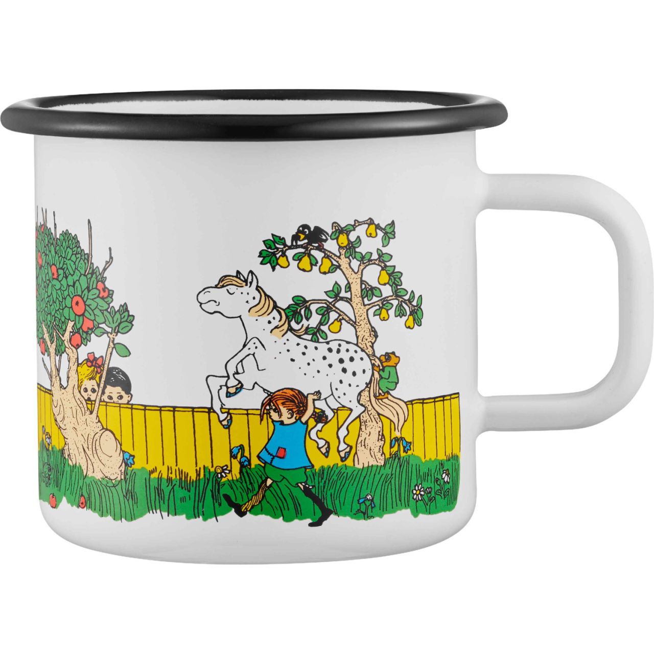 Muurla Pippi Langstrumpf Tasse / Becher 0,37  l Emaille grün,...
