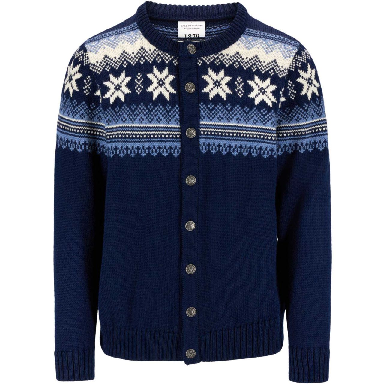 Dale of Norway Herren Strickjacke mit norwegischen Zinnknöpfen...