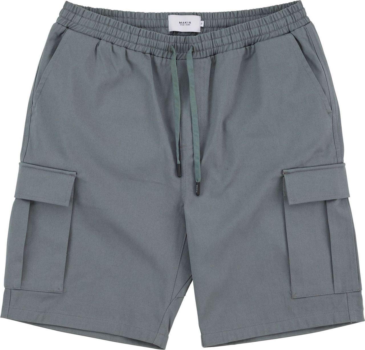 Makia Clothing Herren Shorts mit elastischem Bund Thule sammal green''
