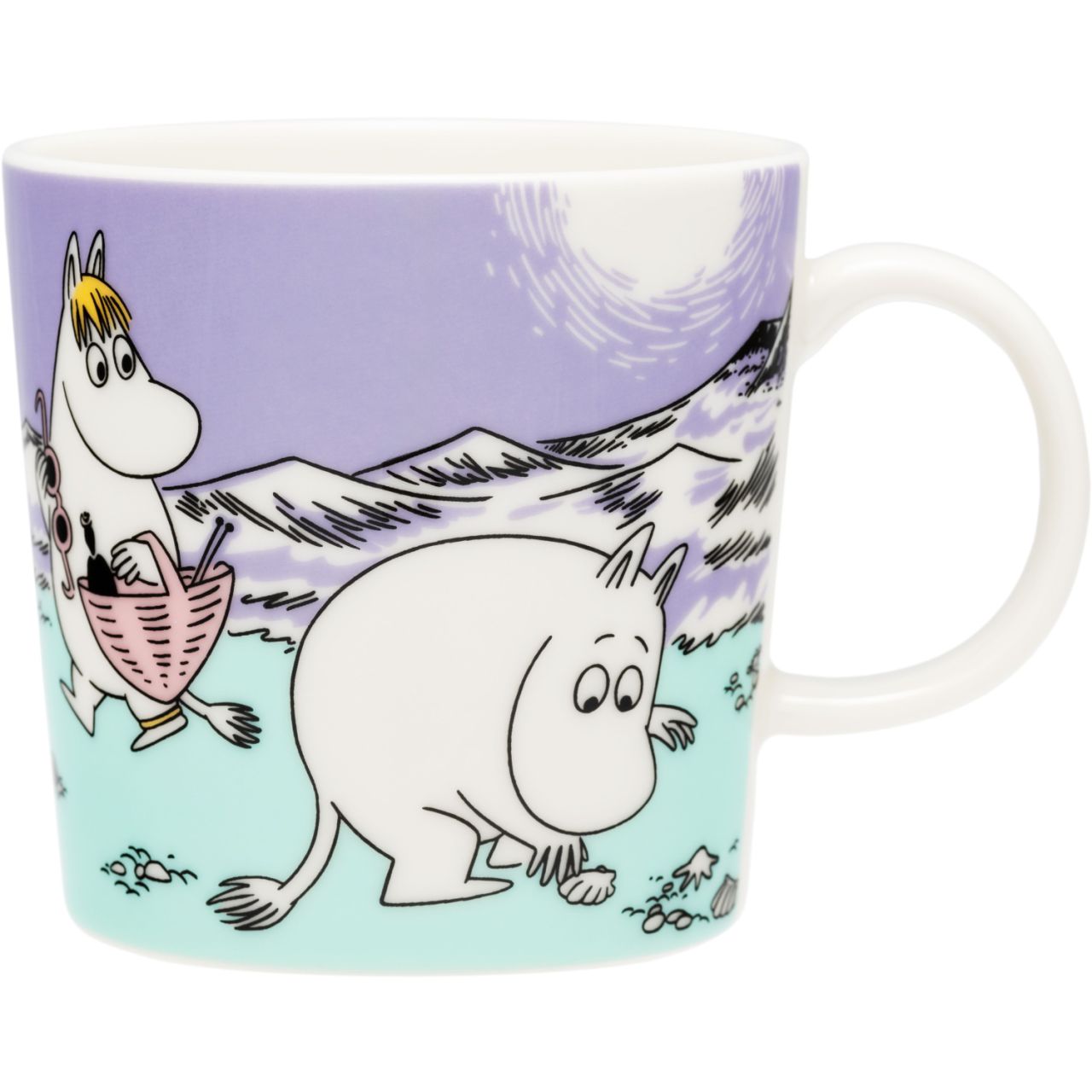 Moomin by Arabia Mumins Strandtag Tasse / Becher 0,3 l violett,...
