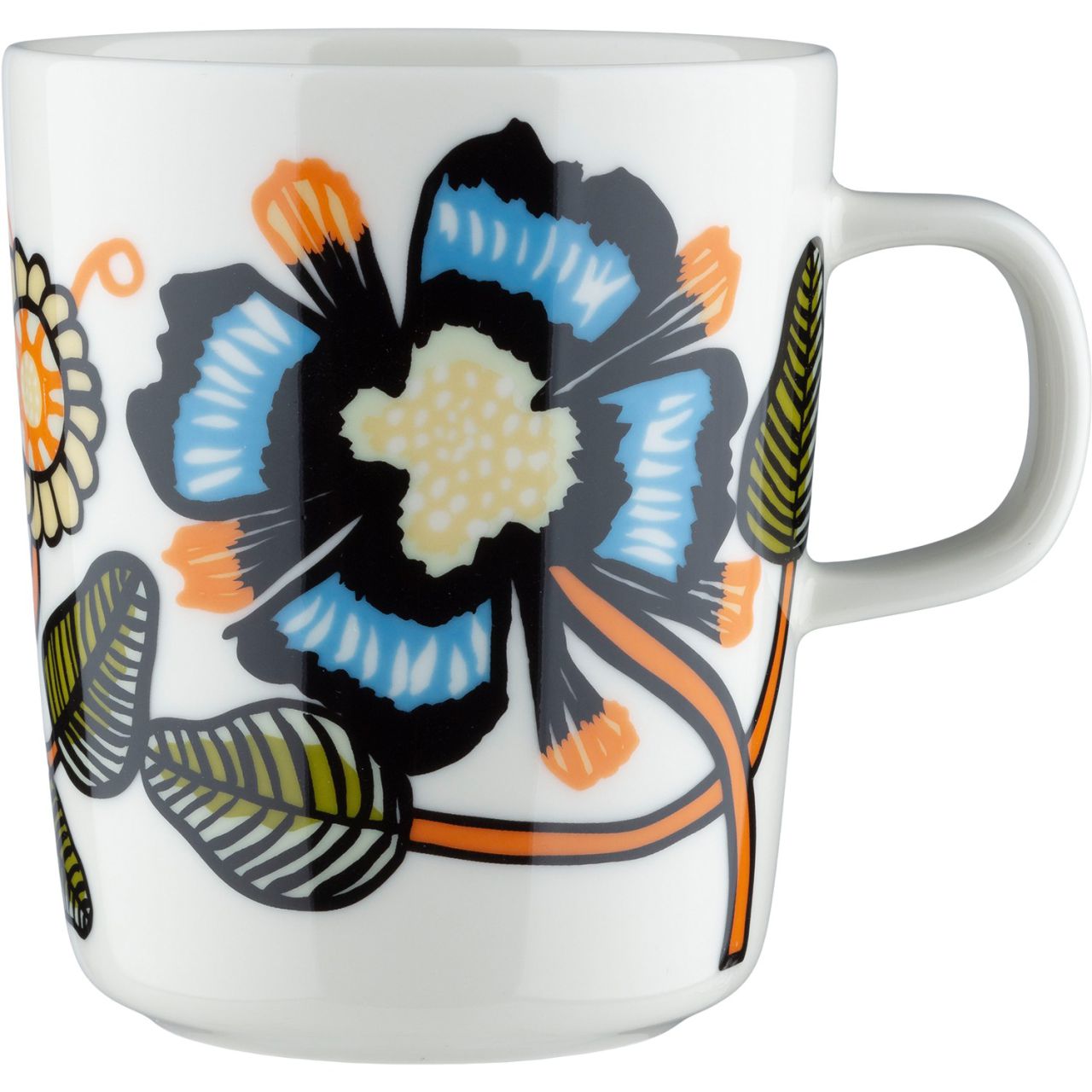 Marimekko Tiara Oiva Tasse / Becher 0,25 l creme, waldgrün, schwarz''