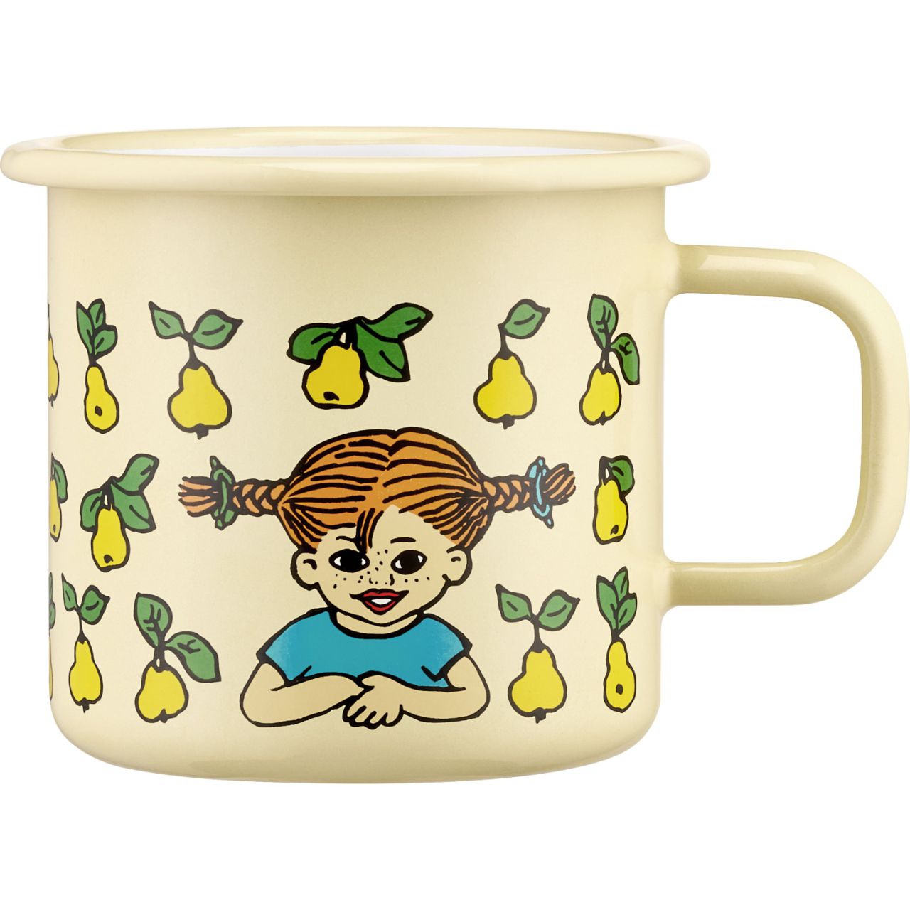Muurla Pippi Langstrumpf Fruits Tasse / Becher Emaille 0,37 l...
