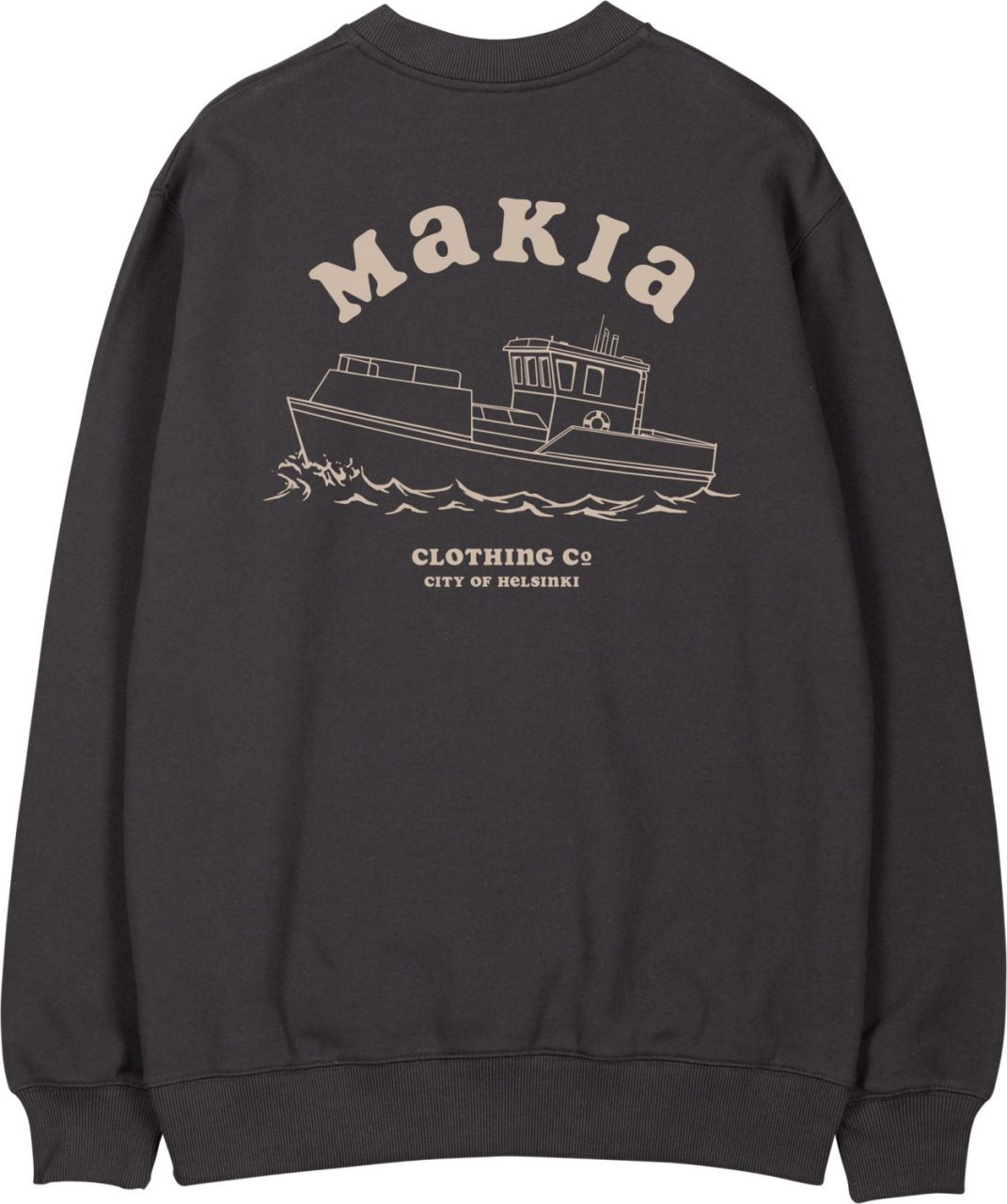 Makia Clothing Herren Sweatshirt Fleece mit Print Boat''