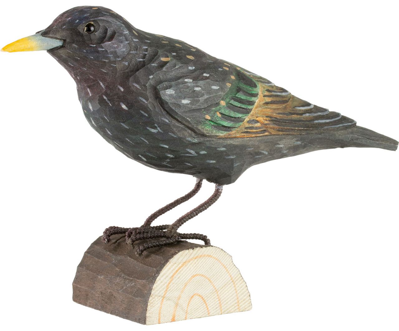 Wildlife Garden DecoBird Star handgeschnitzt''