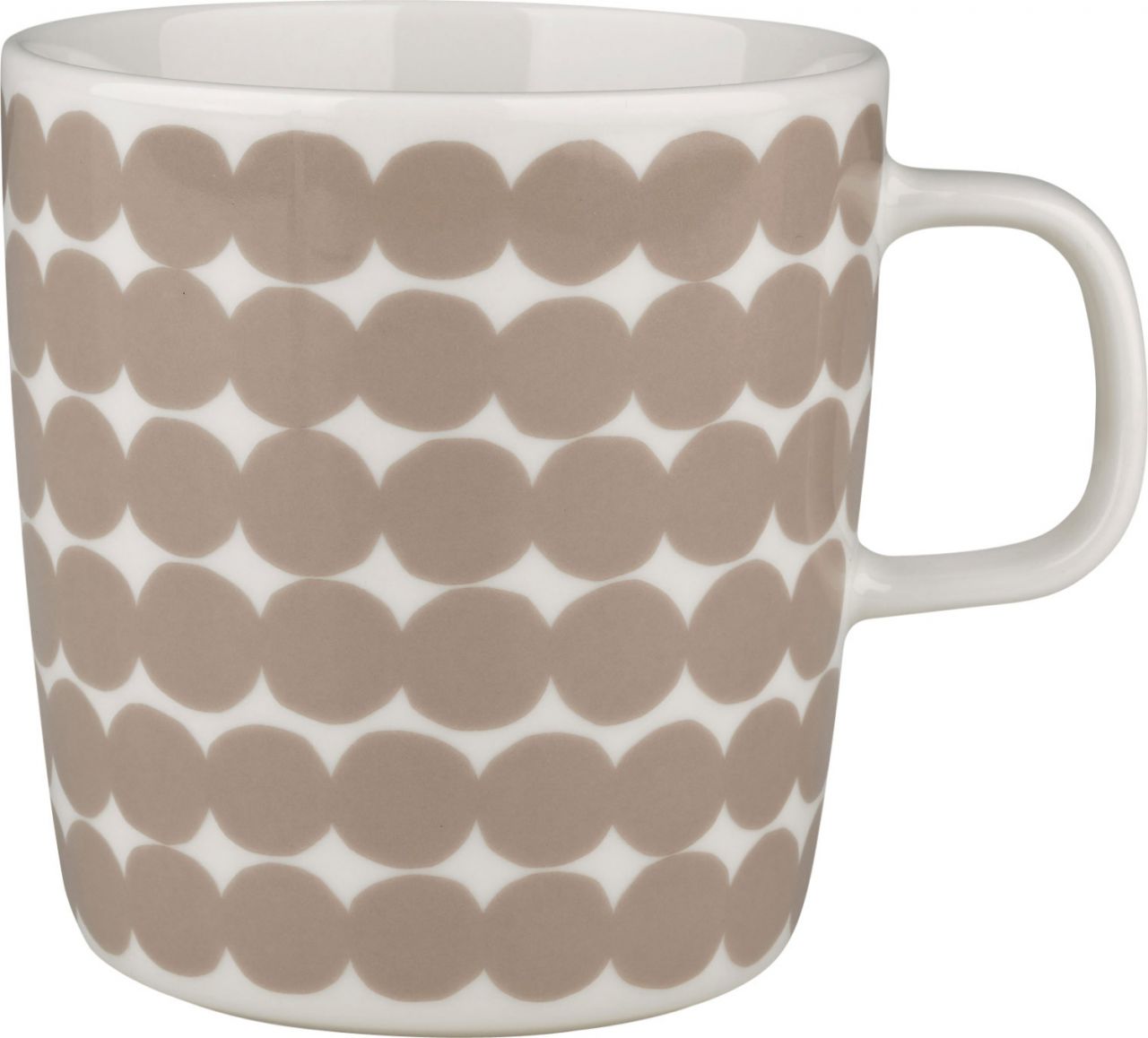 Marimekko Räsymatto Oiva Tasse / Becher 0,4 l cremeweiß, beige''