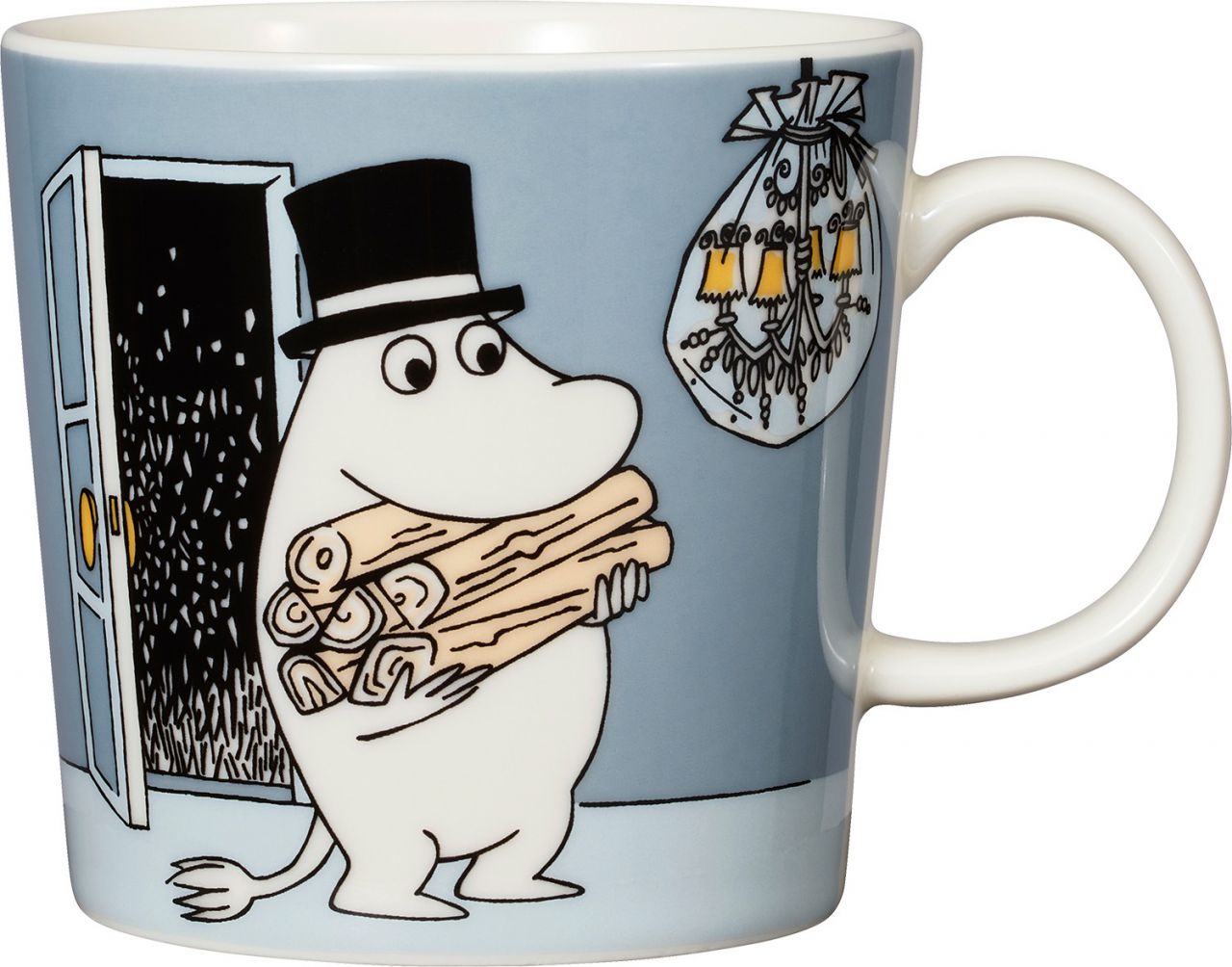 Moomin by Arabia Mumins Muminpapa Tasse / Becher 0,3 l blaugrau,...