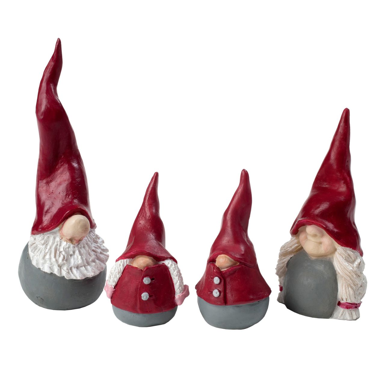 Nääsgränsgården Tomte Hoher Hut Familie bis Höhe 5,7 cm 4 tlg. Set...