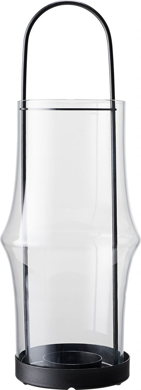 Holmegaard Arc Laterne mit Griff Höhe 39 cm schwarz, klar''