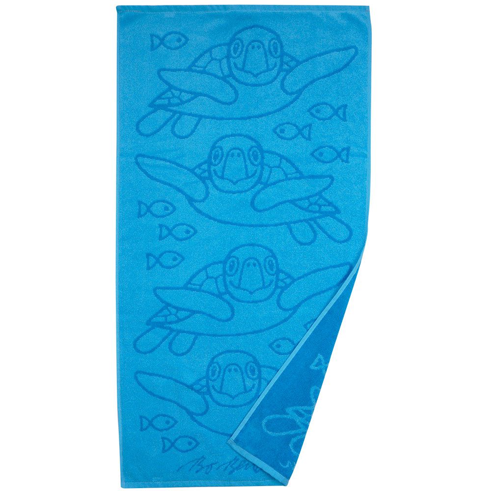 Bo Bendixen Handtuch (Öko-Tex) Schildkröte 50x100 cm türkis, petrol''