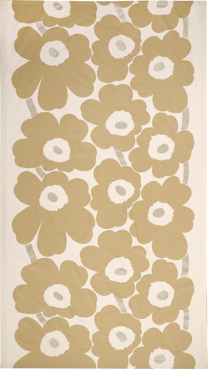 Marimekko Unikko Tischdecke 140x250 cm (Satin) cremeweiß, silber,...