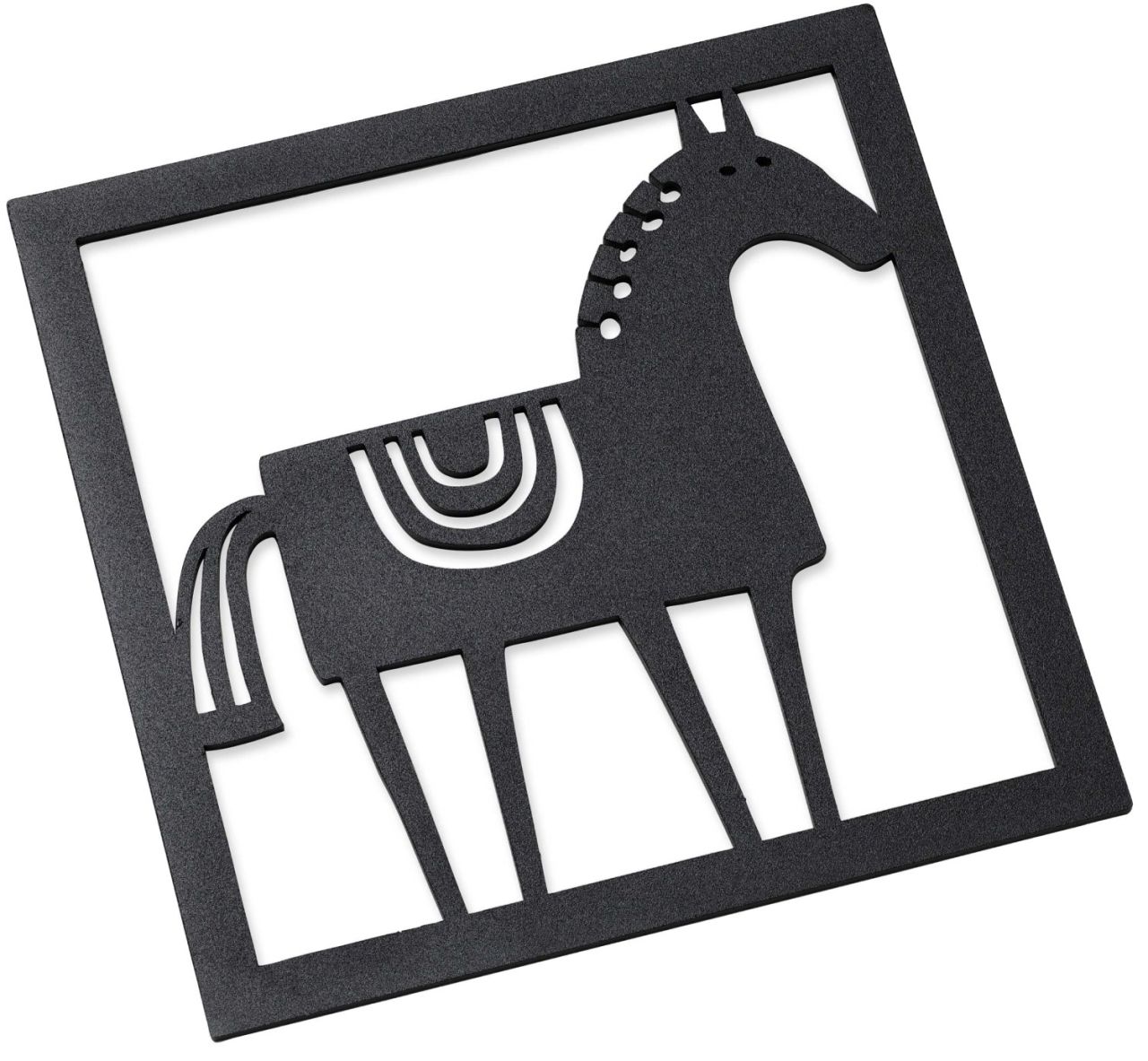 Bengt & Lotta Pferd Topfuntersetzer 17,8x17,8 cm schwarz''