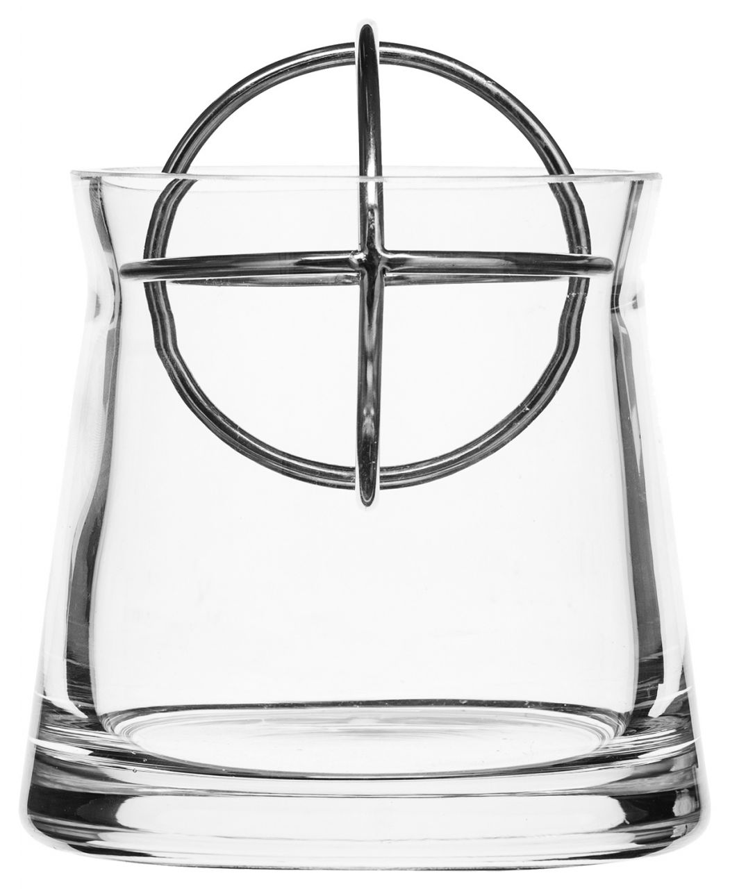 Born in Sweden Sphere Vase mit Edelstahlkugel Höhe 13,5 cm''