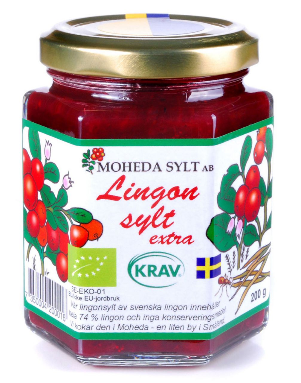 Moheda Bio Preiselbeeren Konfitüre 200 g''