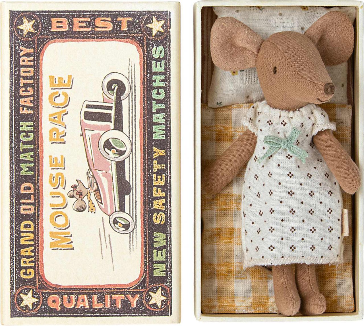 Maileg Maus Große Schwester mit Nachthemd Höhe 13 cm in...