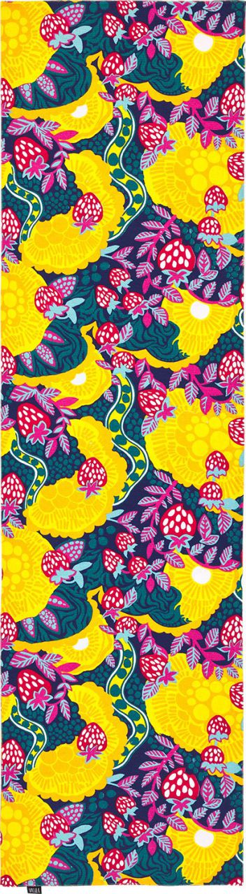 Vallila Jemma Tischläufer (Öko-Tex) 40x150 cm blau, rosa, rot, gelb''