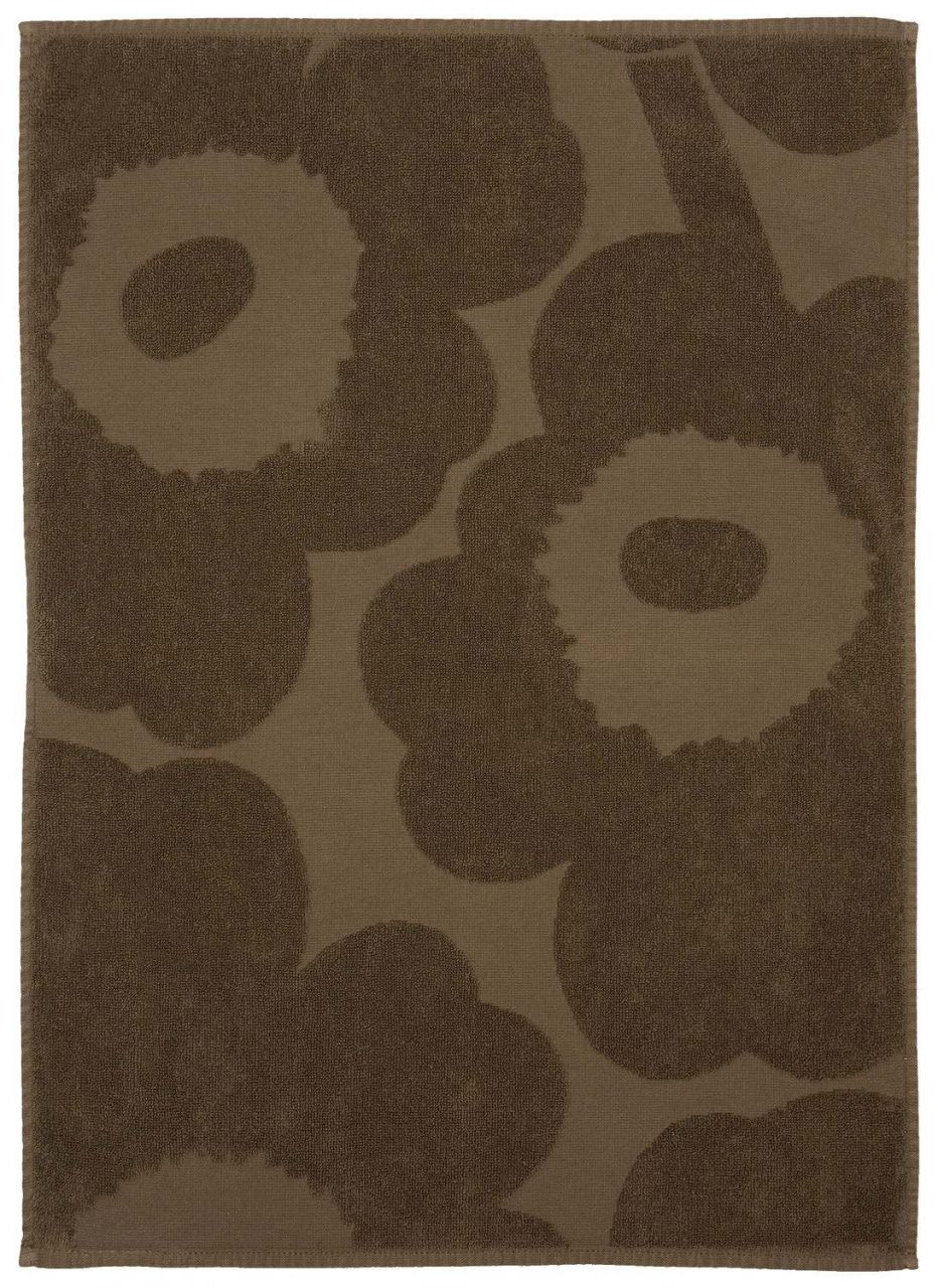 Marimekko Unikko Handtuch 50x70 cm dunkelsand''