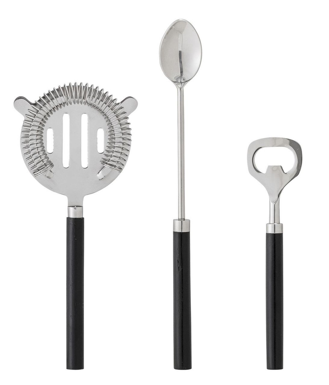 Bloomingville Cockailbarset 3 tlg. silber, schwarz''