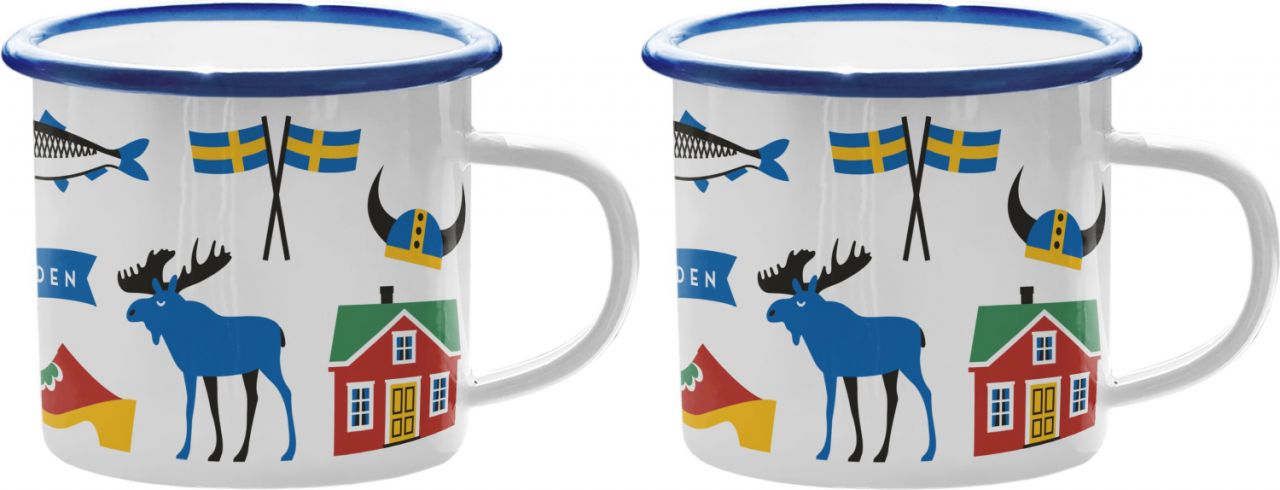 Citronelles Sweden Traditions Elch & schwedischer Flagge Tasse /...