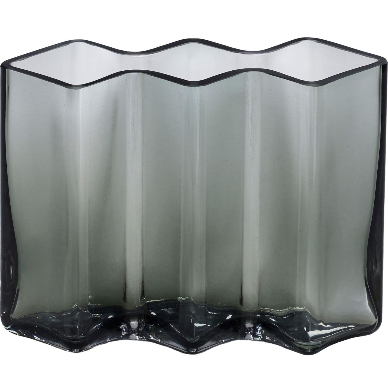 Born in Sweden Row 3 Kammern Vase Höhe 16 cm Länge 21 cm Breite...