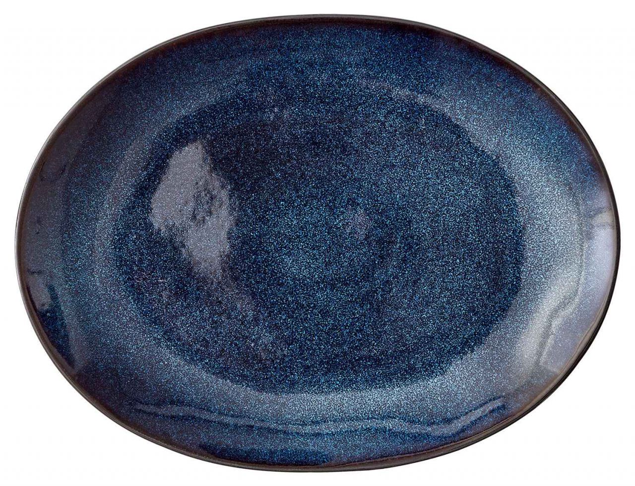 Bitz Steingut Teller oval / Platte 22,5x30 cm''