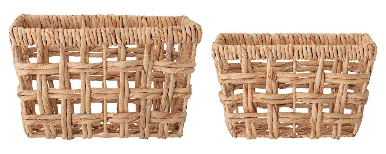 Bloomingville Saime Korb Wasserhyazinthe Set 2 tlg. Höhe 19 cm...