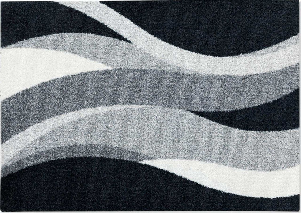 Heymat Føn Sne Fußmatte / Teppich schwarz, weiß, grau''