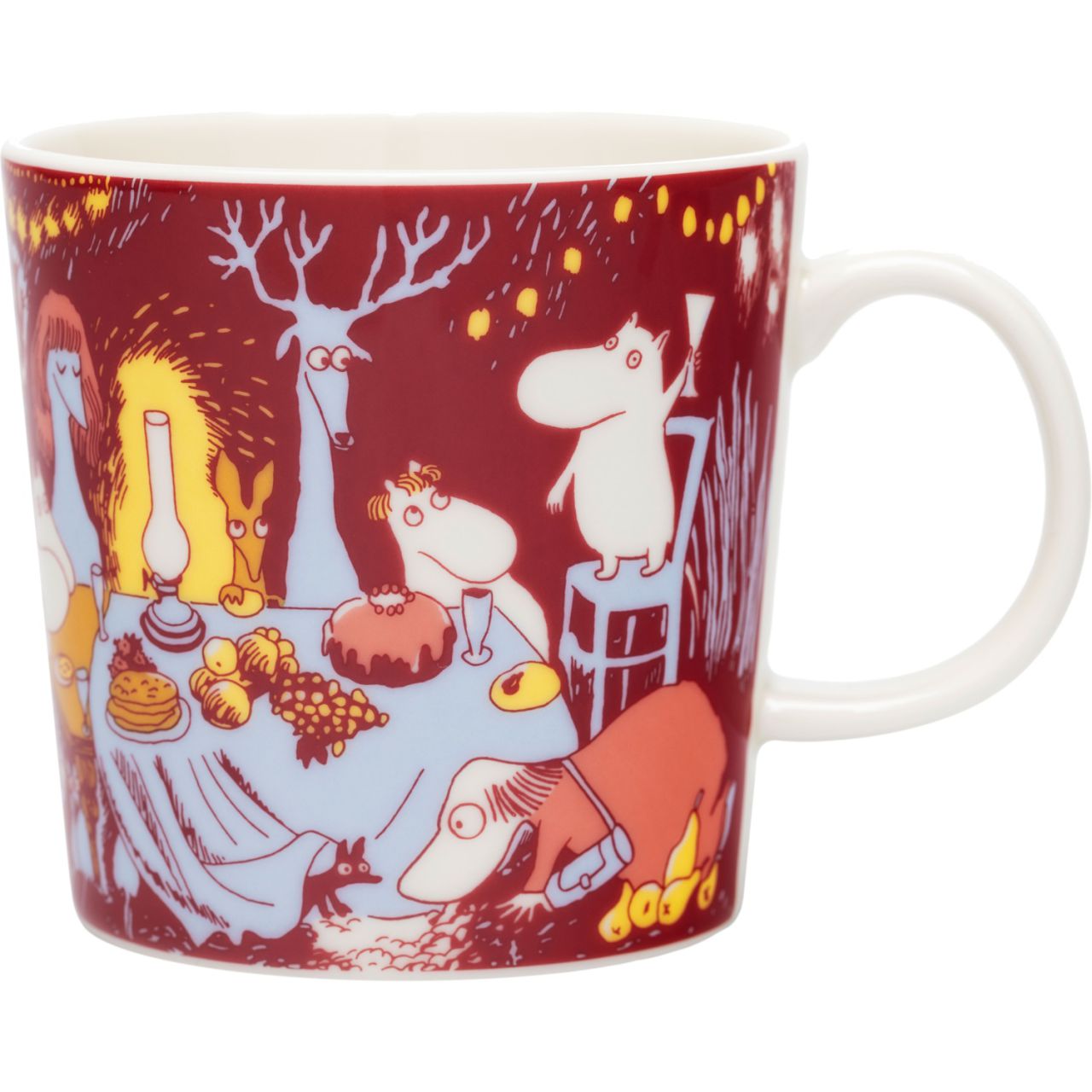 Moomin by Arabia Mumin Festive Tasse / Becher 0,3 l dunkelrot''