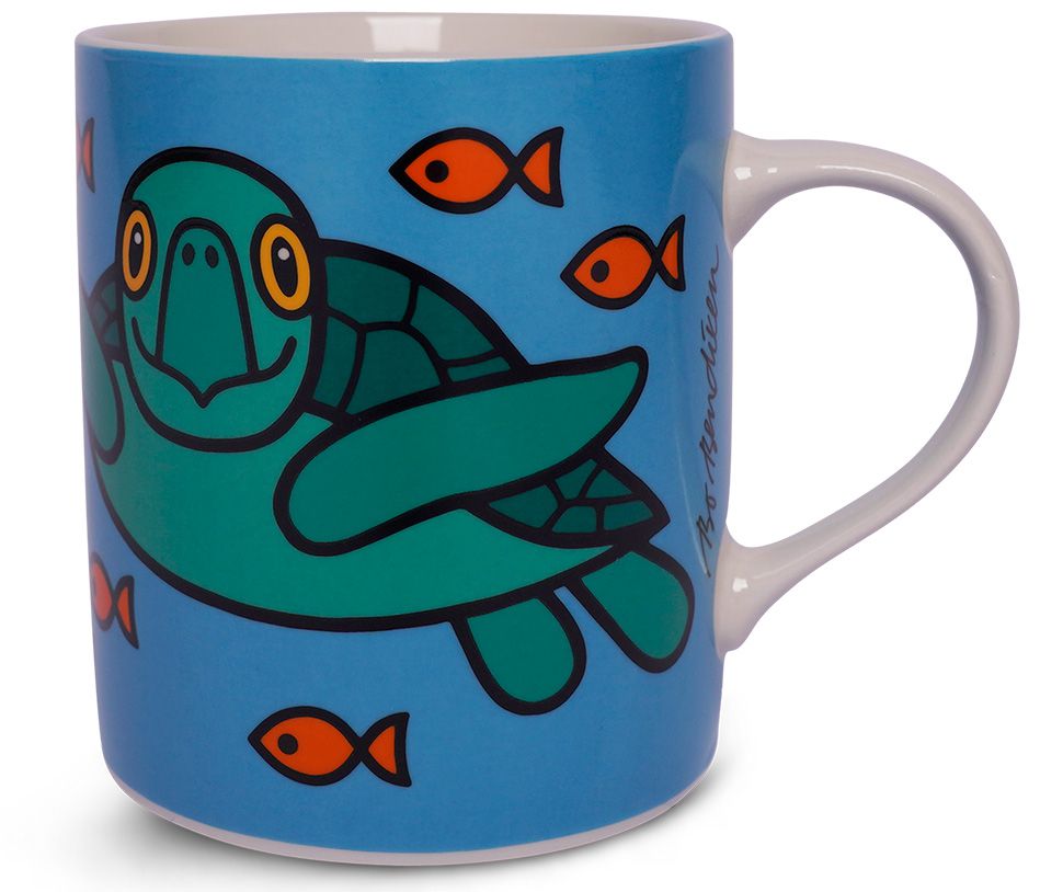 Bo Bendixen Tasse / Becher türkis Meeresschildkröte 0,3 l''
