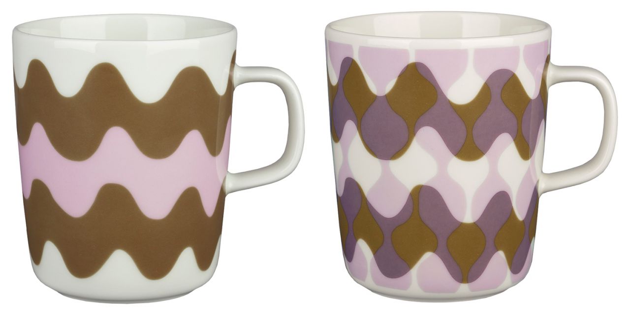 Marimekko Lokki (Möwe) Pergola Oiva Tasse / Becher 0,25 l 2 Stk....