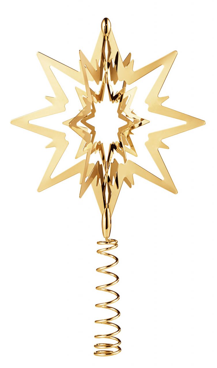 Georg Jensen Weihnachten Stern / Baumspitze Höhe 16,8 cm''
