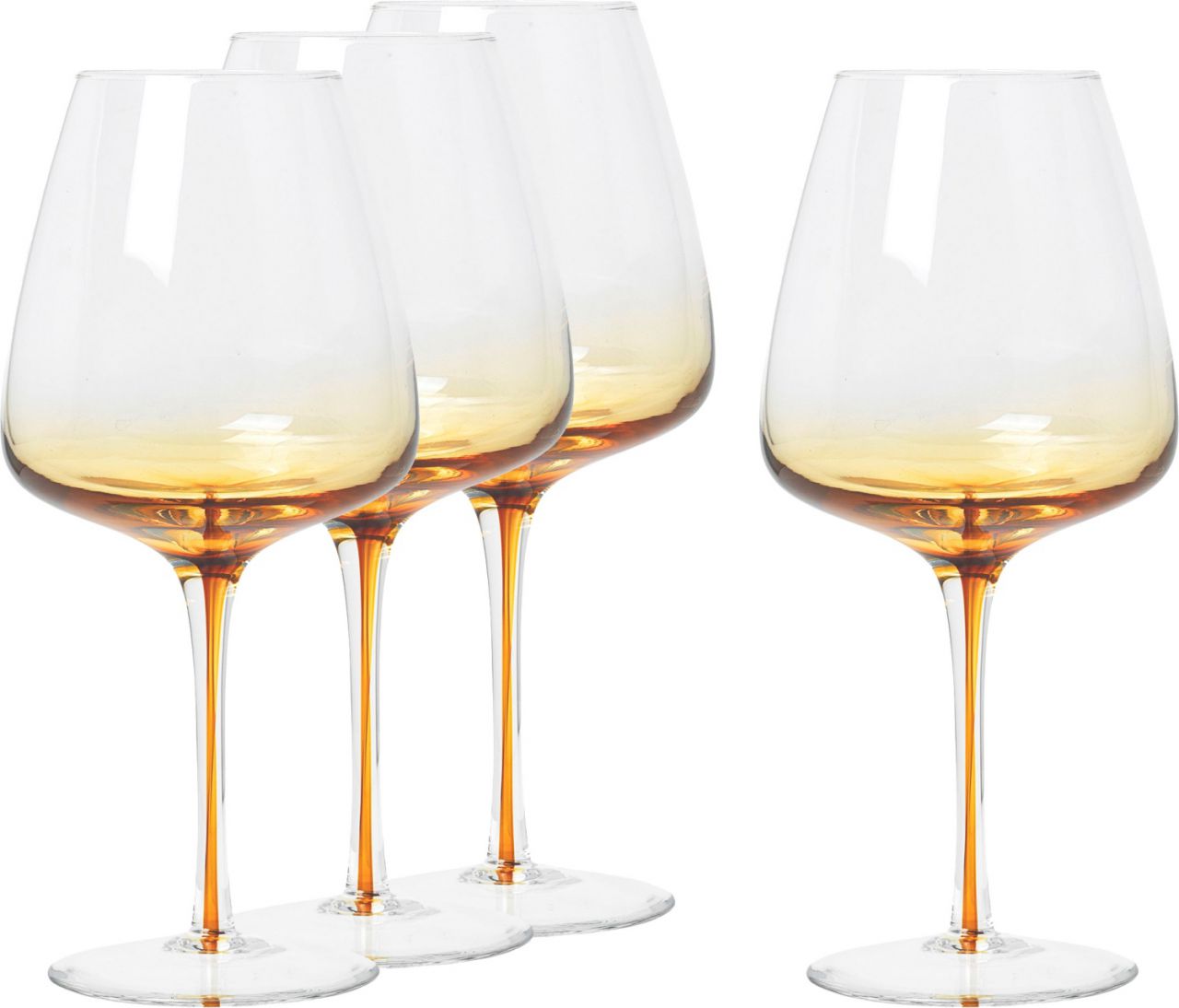 Broste Copenhagen Amber Rotweinglas 65 cl braungelb 4 Stk.''