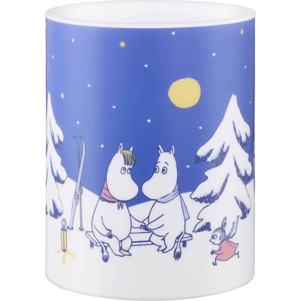 Muurla Mumin Stary Night LED Kerze  Ø 10 cm Höhe 12,5 cm...