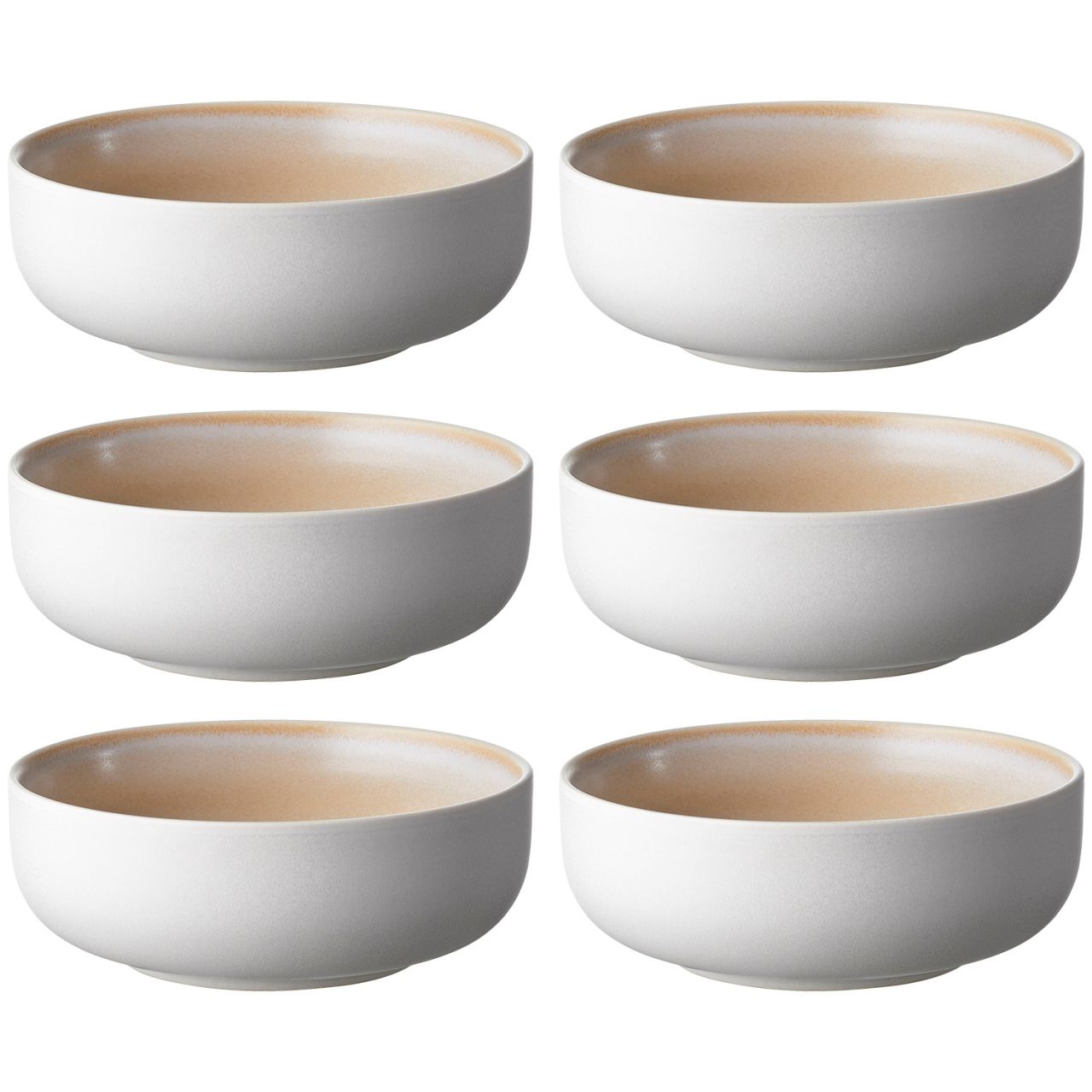 Studio Round North Schüssel Ø 15 cm mattweiß, matt farbig sand 6...