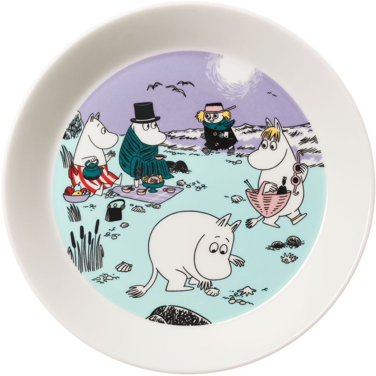 Moomin by Arabia Mumins Strandtag Teller Ø 19 cm violett,...