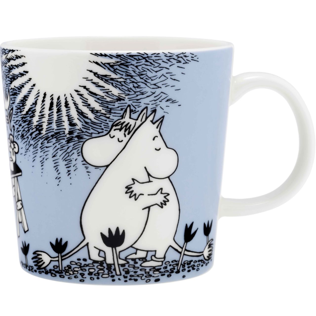 Moomin by Arabia Mumins Liebe Tasse / Becher 0,3 l blau, creme''