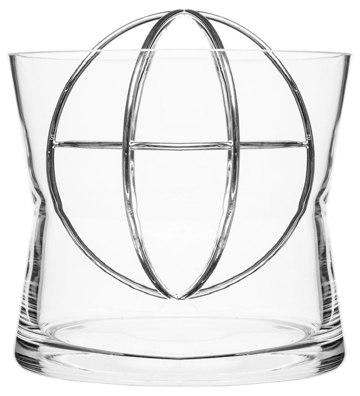 Born in Sweden Sphere Vase mit Edelstahlkugel Höhe 19 cm''