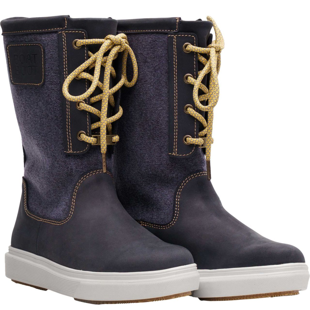 BoatBoot Unisex Stiefel Canvas Laceup navy''