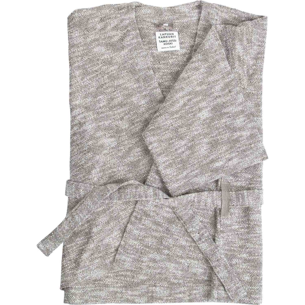 Lapuan Kankurit Unisex Bademantel weiß, braun Kaapelitehdas...