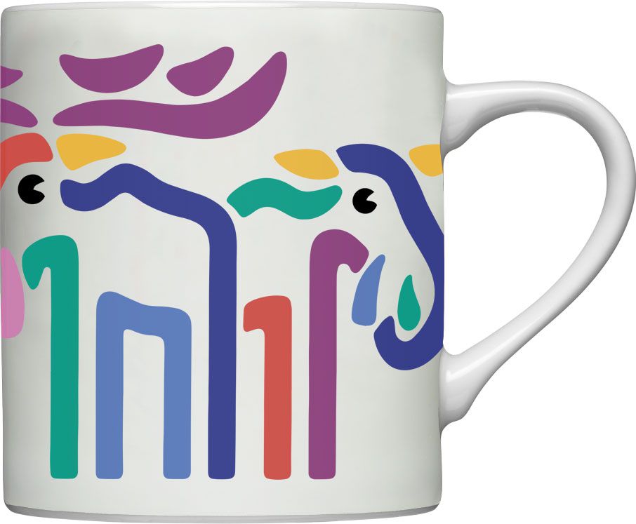 Bo Bendixen Tasse / Becher 2 Elche 0,3 l''