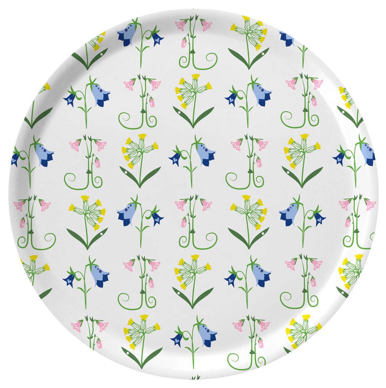 Citronelles Blumen Skandinaviens Tablett Ø 38 cm''