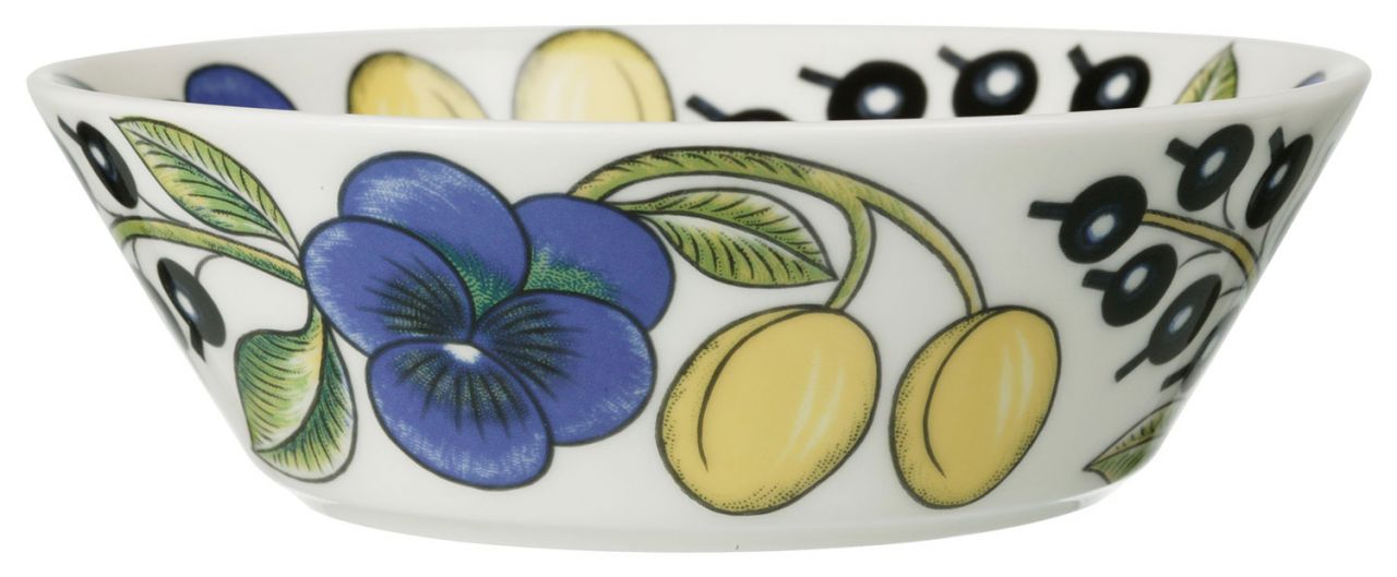 Arabia Paratiisi Schüssel / Teller tief Ø 17 cm blau, gelb, creme''