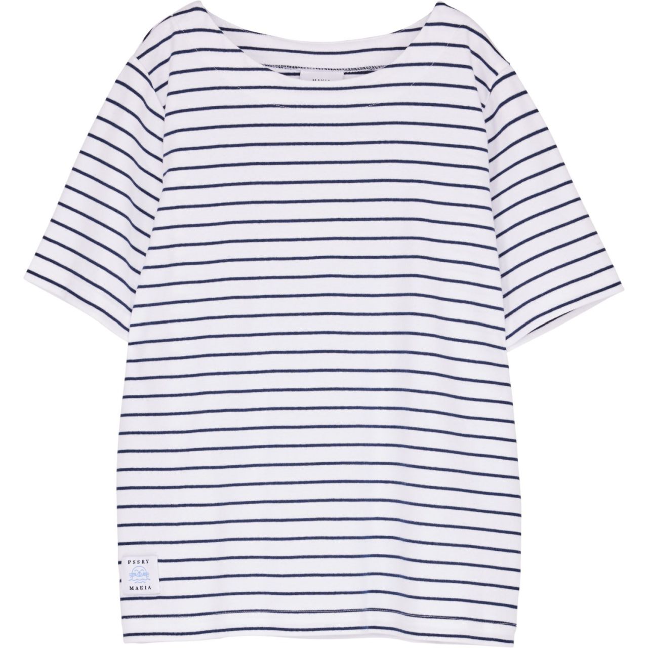 Makia Clothing Damen T-Shirt Högsåray blau, weiß''