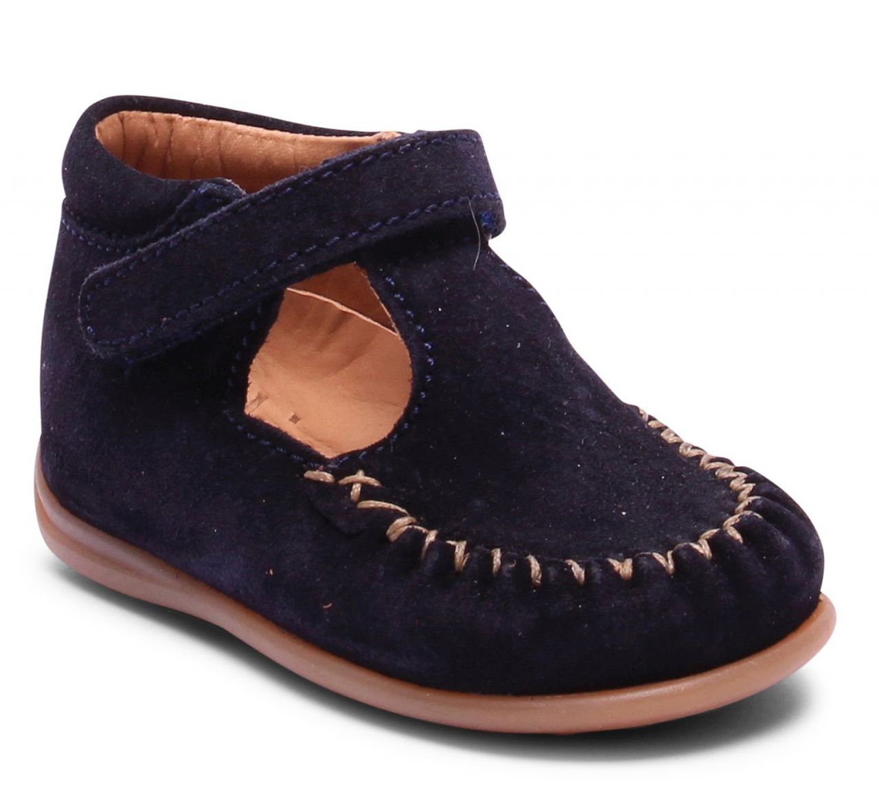 Bisgaard Unisex Kinder Lauflernschuh mit Klettverschluß Wildleder''