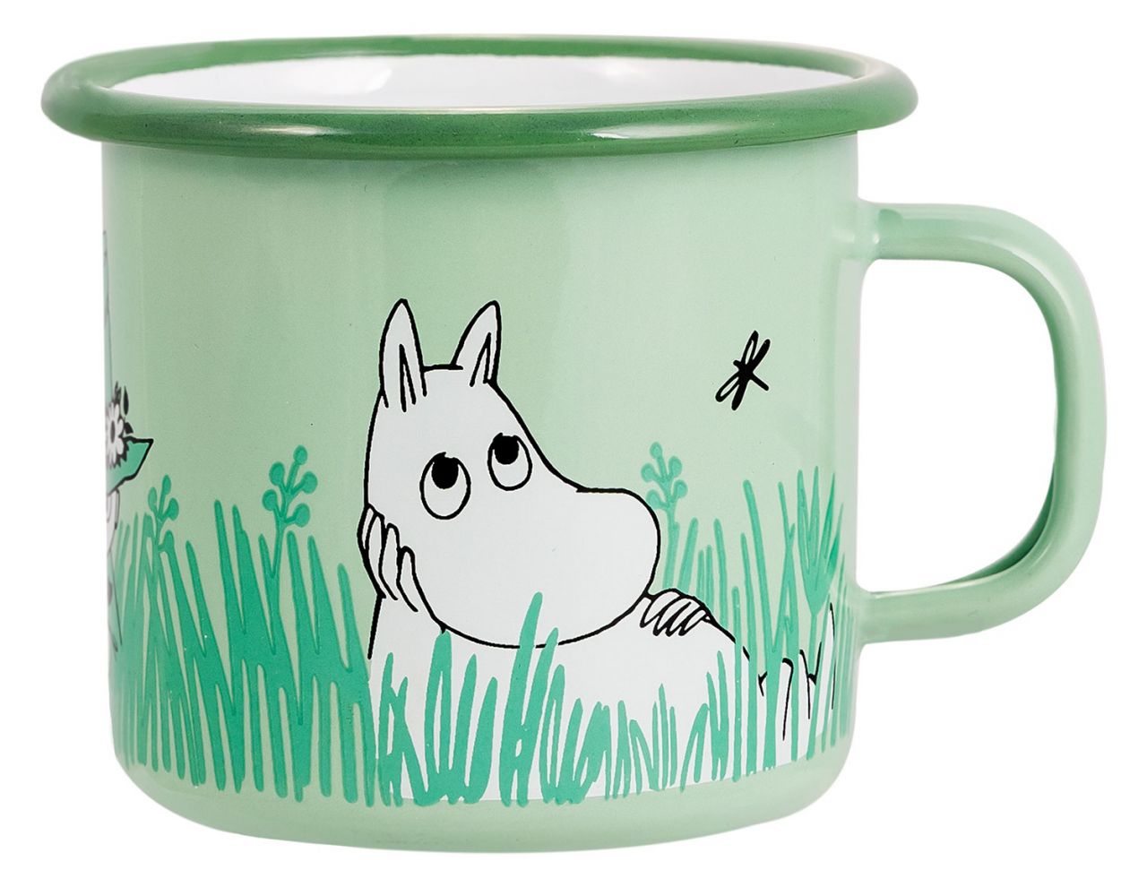 Muurla Mumins Tag im Garten Jungs Tasse / Becher Emaille 0,25 l''
