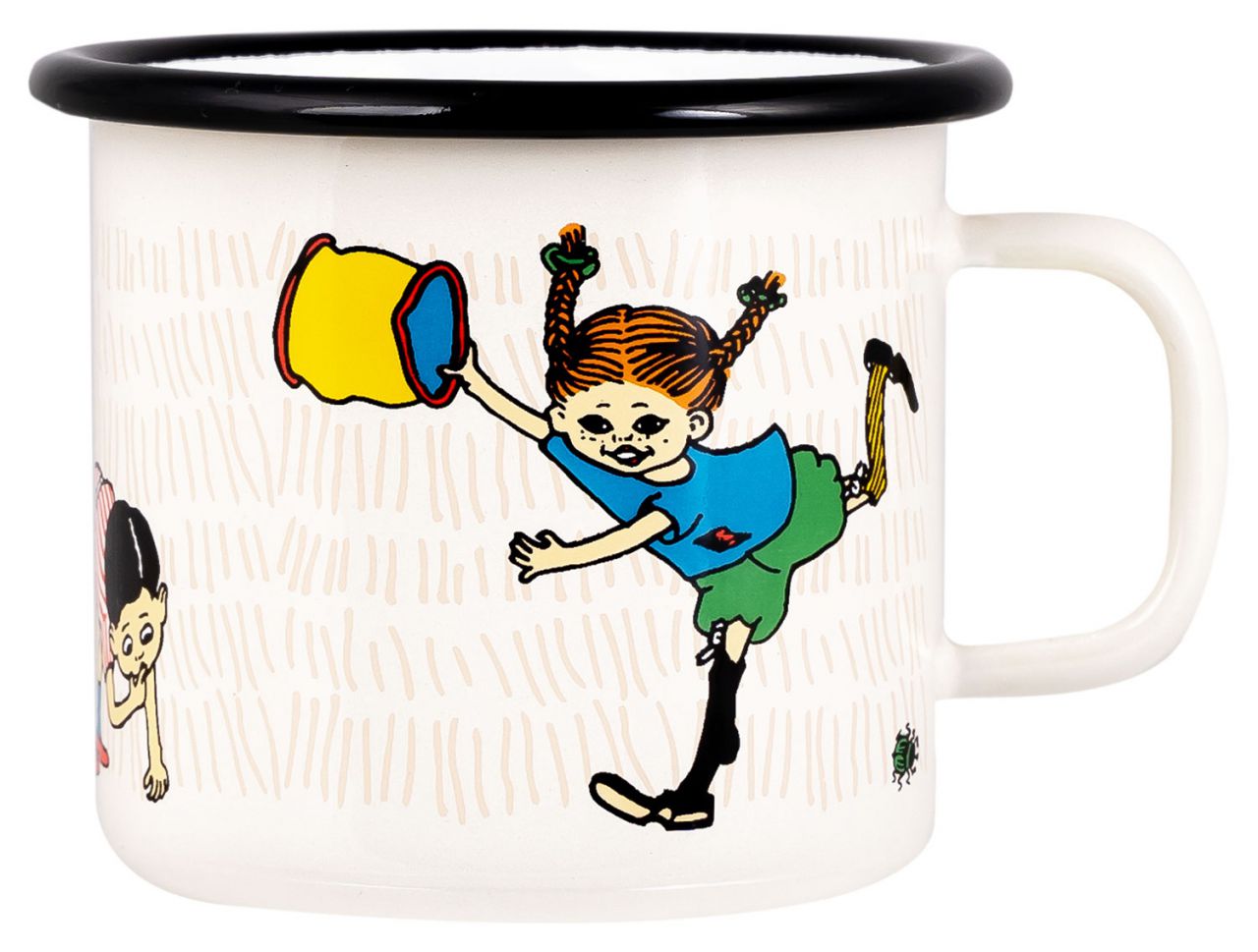 Muurla Pippi Langstrumpf die Schnitzeljagd Tasse / Becher Emaille...