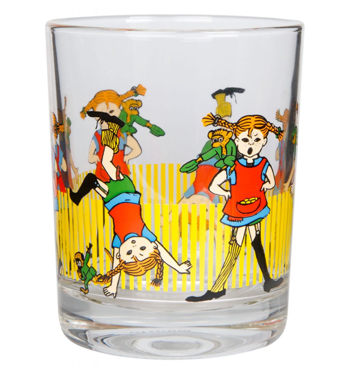 Muurla Pippi Langstrumpf Pippi Glas 0,2 l gelb, rot, klar''